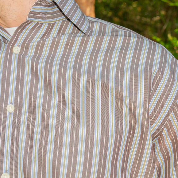 TAILORBYRD Dress Shirt (brown/blue) - Picture 3 of 4